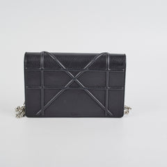 Christian Dior Diorama Black Wallet On Chain