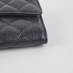 Chanel Long Wallet Caviar Black