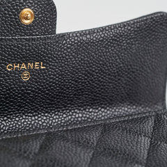 Chanel Long Wallet Caviar Black