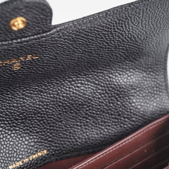 Chanel Long Wallet Caviar Black