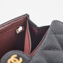 Chanel Long Wallet Caviar Black