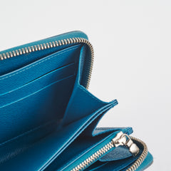 Louis Vuitton Long Zippy Epi Blue Wallet