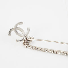 Chanel Crystal Brooch silver