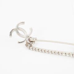 Chanel Crystal Brooch silver