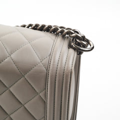 Chanel New Boy Lambskin Grey