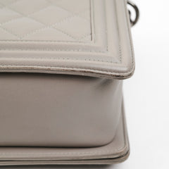 Chanel New Boy Lambskin Grey