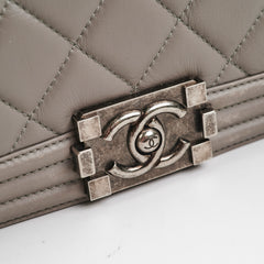 Chanel New Boy Lambskin Grey