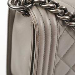 Chanel New Boy Lambskin Grey