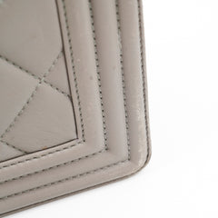 Chanel New Boy Lambskin Grey