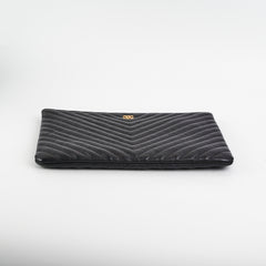 Chanel Large O Case Goatskin Black