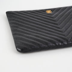 Chanel Large O Case Goatskin Black