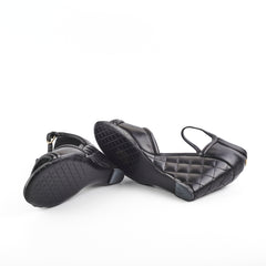 Chanel Quilted Black Sandals Size 40