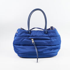 Prada Tessuto Blue Bomber Tote