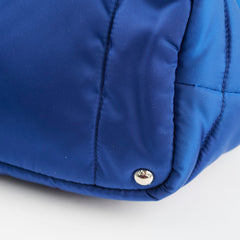 Prada Tessuto Blue Bomber Tote