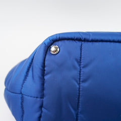 Prada Tessuto Blue Bomber Tote