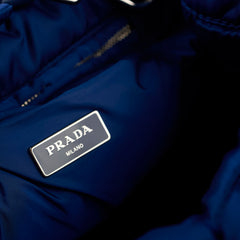 Prada Tessuto Blue Bomber Tote