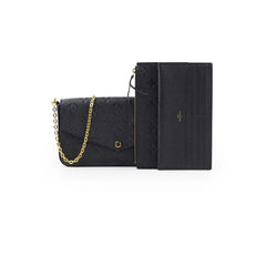 Louis Vuitton Pochette Felice Black Empreinte