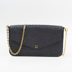 Louis Vuitton Pochette Felice Black Empreinte