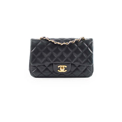 Chanel Mini Rectangle Black Lambskin Serial 23