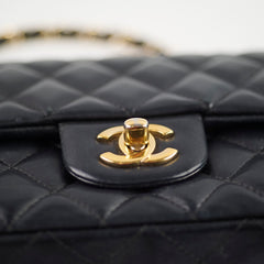 Chanel Mini Rectangle Black Lambskin Serial 23
