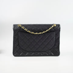 Chanel Caviar Maxi Single Flap in Black