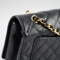 Chanel Caviar Maxi Single Flap in Black