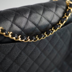 Chanel Caviar Maxi Single Flap in Black