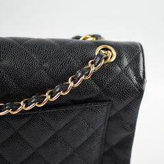 Chanel Caviar Maxi Single Flap in Black