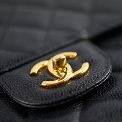 Chanel Caviar Maxi Single Flap in Black