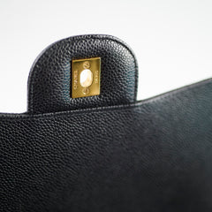 Chanel Caviar Maxi Single Flap in Black