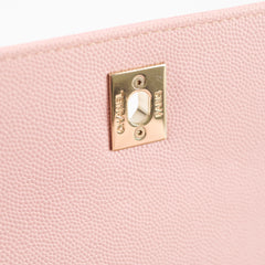 Chanel Small Business Affinity Light Pink Caviar