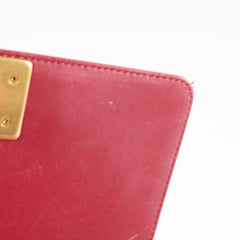 Chanel Small Boy Lambskin Burgundy 19 Series