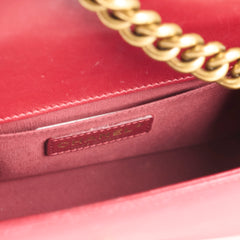 Chanel Small Boy Lambskin Burgundy 19 Series