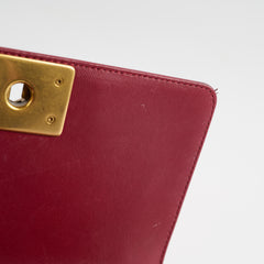 Chanel Small Boy Lambskin Burgundy 19 Series
