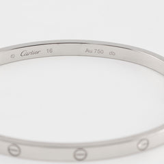 Cartier Free Love Gold Bracelet Small Model White Gold Size 16