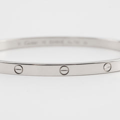 Cartier Free Love Gold Bracelet Small Model White Gold Size 16