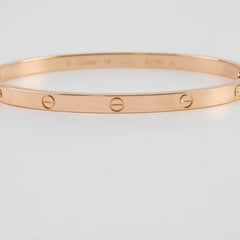 Cartier Free Love Gold Bracelet Small Model Rose Gold Size 16