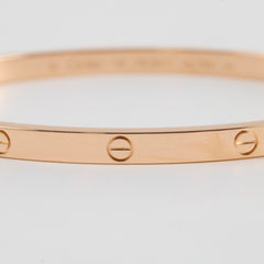 Cartier Free Love Gold Bracelet Small Model Rose Gold Size 16