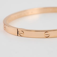 Cartier Free Love Gold Bracelet Small Model Rose Gold Size 16