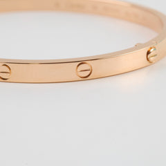 Cartier Free Love Gold Bracelet Small Model Rose Gold Size 16