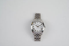 Rolex Datejust Oyster Perpectual 41mm White Face Watch 2025