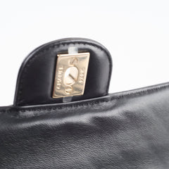 Chanel Mini Rectangle Black Lambskin Chevron