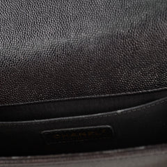 Chanel Old Medium Boy Bag Black Caviar GHW Chevron