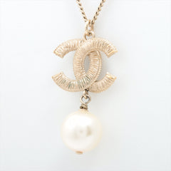 Chanel Coco Mark Long Pearl Drop Necklace Costume Jewellery