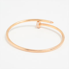 Cartier Juste Un Clou JUC Small Diamond Pink Gold Size 15 Bracelet 2023