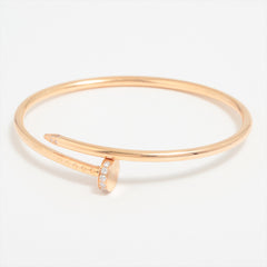 Cartier Juste Un Clou JUC Small Diamond Pink Gold Size 15 Bracelet 2023