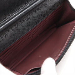 HOLD Chanel Caviar Wallet On Chain WOC Black (microchipped)
