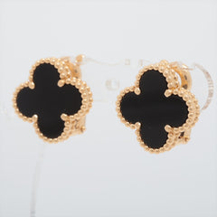 Van Cleef & Arpels Vintage Alhambra Onyx Earrings 2023