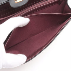 Chanel Long Caviar Black Wallet