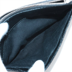 Saint Laurent Black Grained Leather Pouch